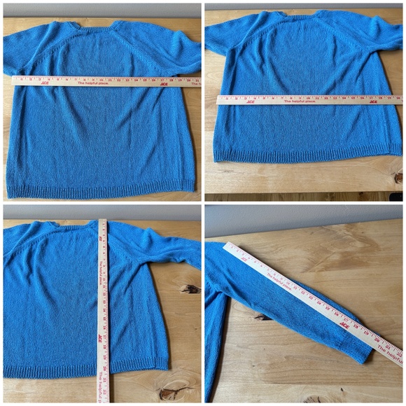 J MCLAUGHLIN SWEATER COTTON BLD LOOSE KNIT CREWNECK COASTAL CHIC CASUAL M - Picture 6 of 9